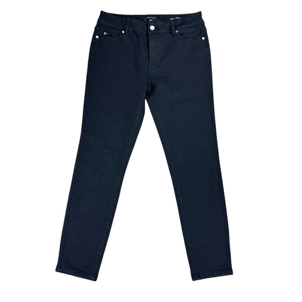 Tahari Kelly Classic Skinny Black Jeans Size 8/29